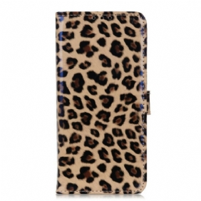 Leren Hoesje voor Samsung Galaxy S21 5G Luipaard