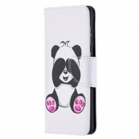 Leren Hoesje voor Samsung Galaxy S21 5G Panda-plezier