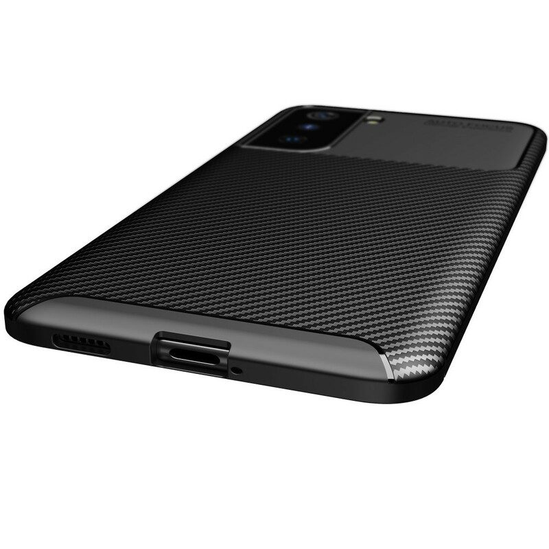 Telefoonhoesje voor Samsung Galaxy S21 5G Flexibele Koolstofvezeltextuur