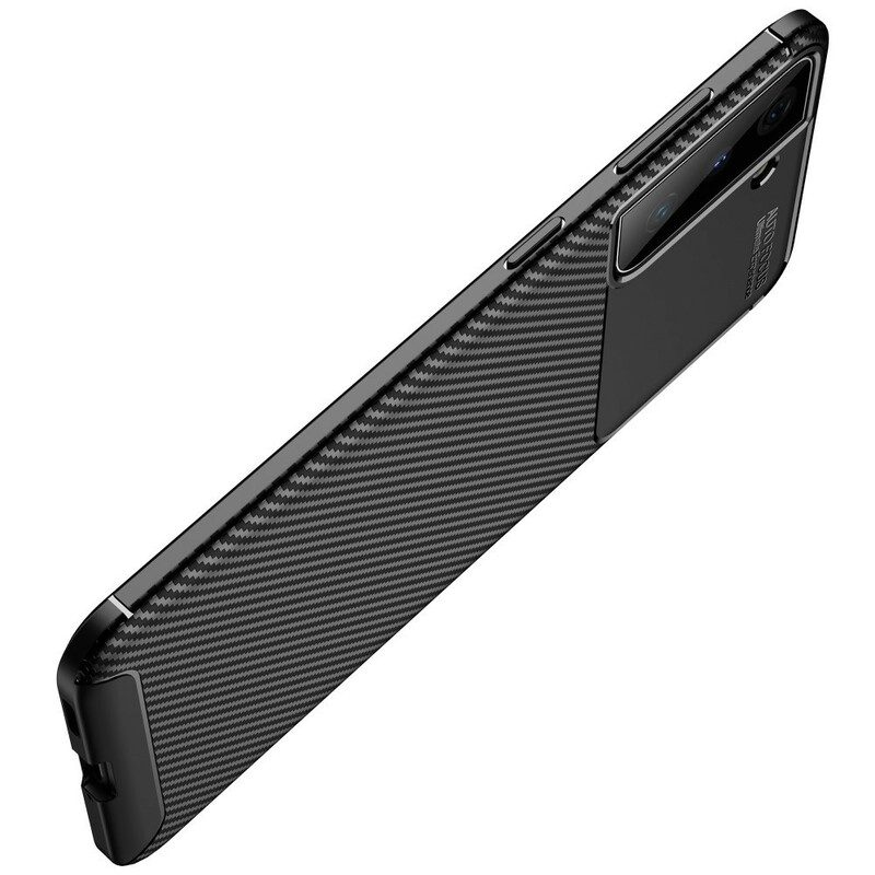 Telefoonhoesje voor Samsung Galaxy S21 5G Flexibele Koolstofvezeltextuur