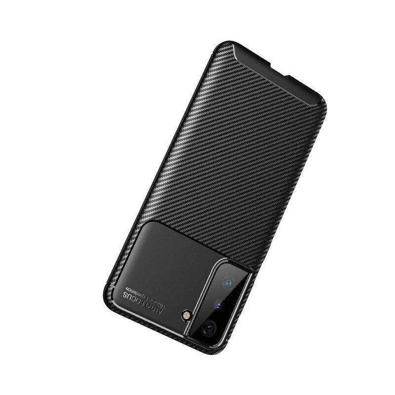 Telefoonhoesje voor Samsung Galaxy S21 5G Flexibele Koolstofvezeltextuur