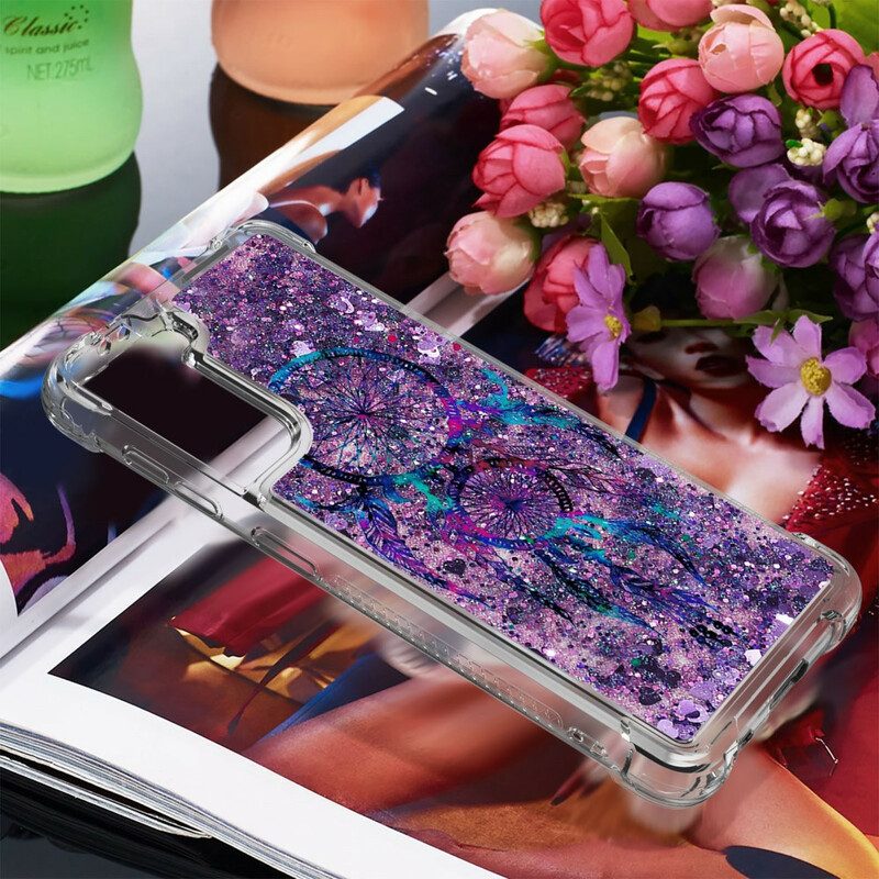 Telefoonhoesje voor Samsung Galaxy S21 5G Glitter Dromenvanger