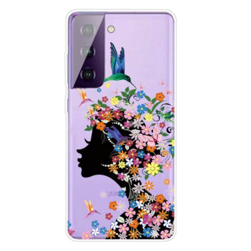 Telefoonhoesje voor Samsung Galaxy S21 5G Mooi Bloemhoofd