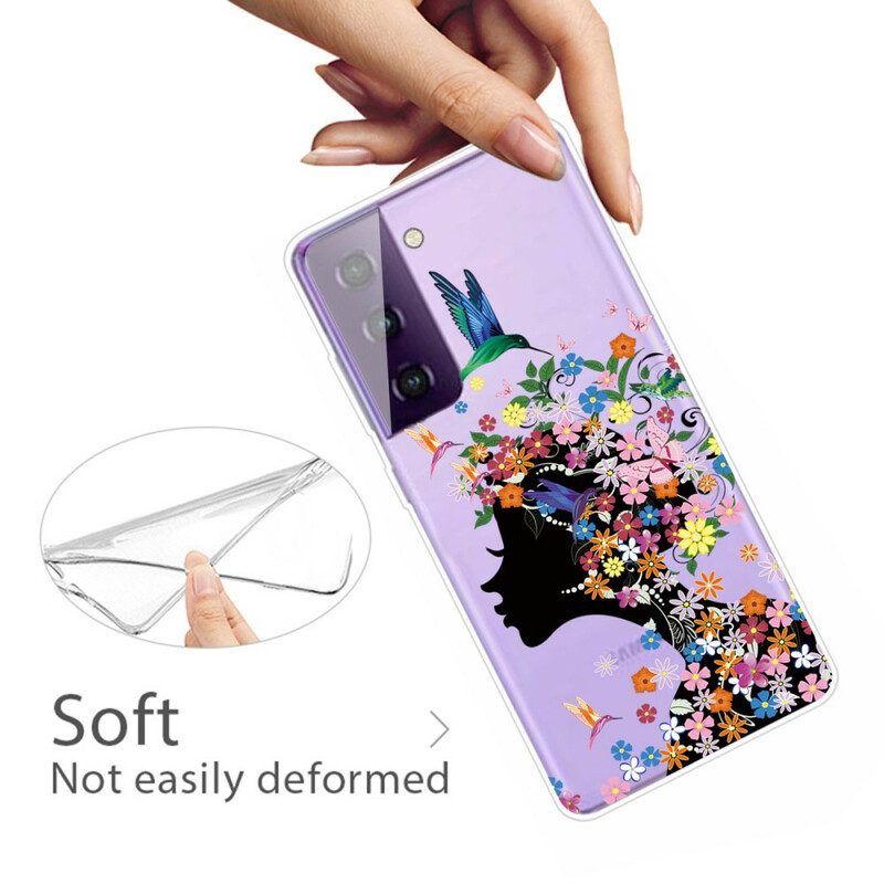 Telefoonhoesje voor Samsung Galaxy S21 5G Mooi Bloemhoofd