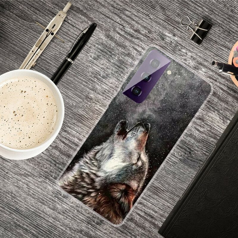 Telefoonhoesje voor Samsung Galaxy S21 5G Sublieme Wolf