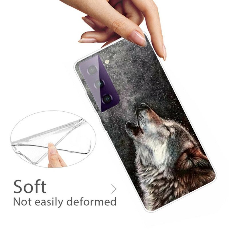 Telefoonhoesje voor Samsung Galaxy S21 5G Sublieme Wolf