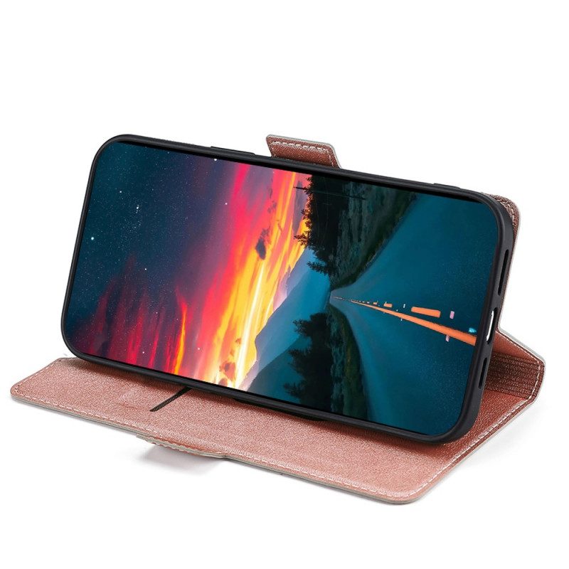 Flip Case voor Poco M4 Pro 5G Stijl Leer Finesse