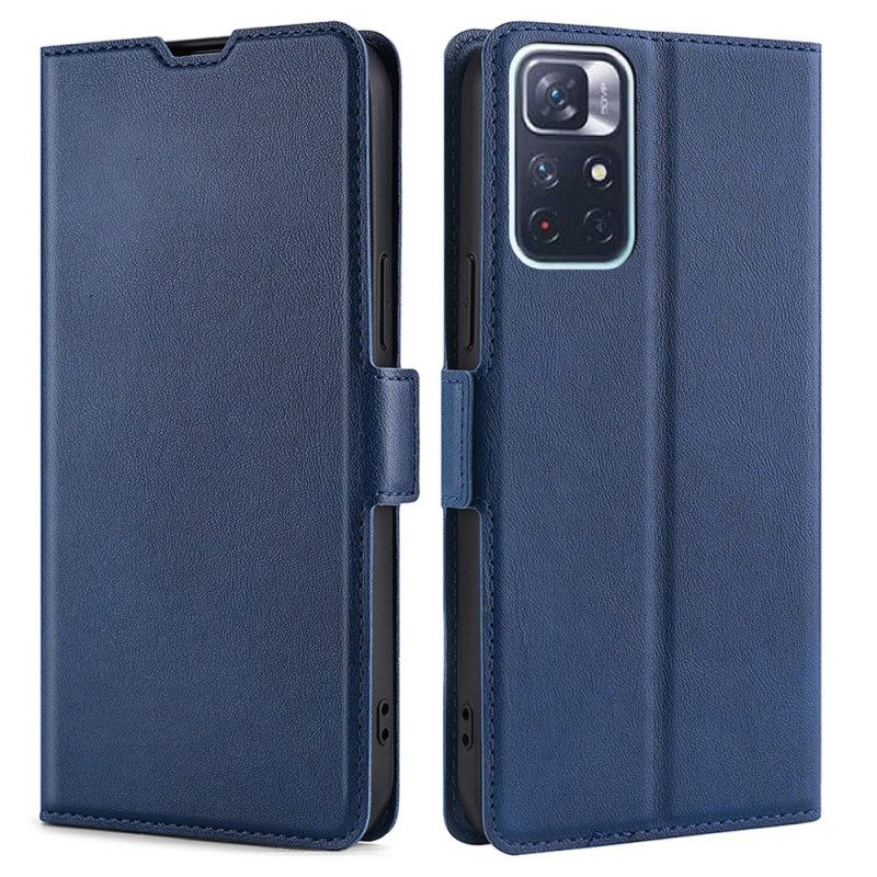 Flip Case voor Poco M4 Pro 5G Stijl Leer Finesse