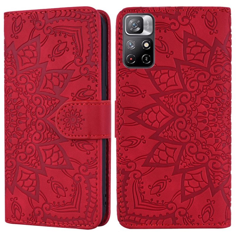 Folio-hoesje voor Poco M4 Pro 5G Barok-mandala