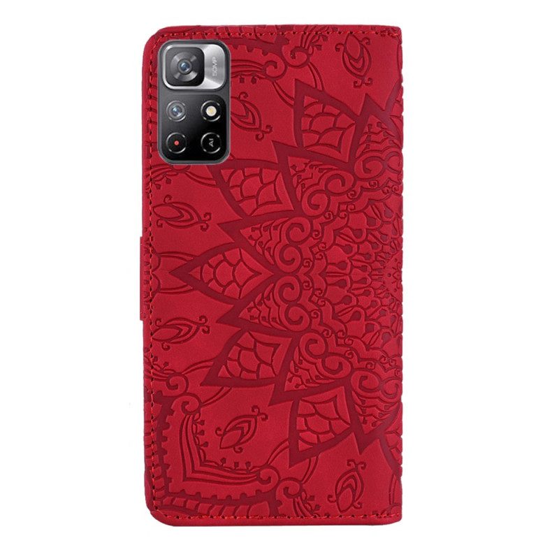 Folio-hoesje voor Poco M4 Pro 5G Barok-mandala