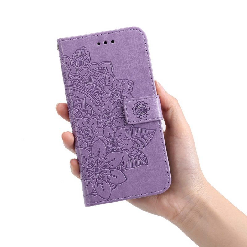 Folio-hoesje voor Poco M4 Pro 5G Bloemmandala