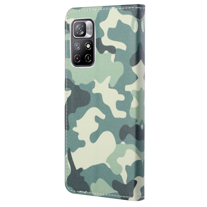 Folio-hoesje voor Poco M4 Pro 5G Camouflage