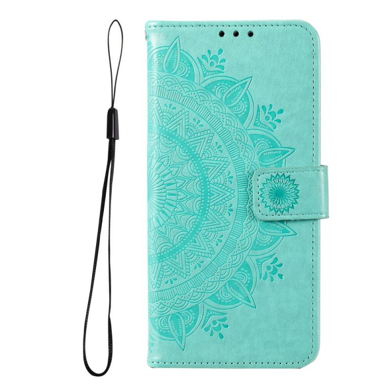 Folio-hoesje voor Poco M4 Pro 5G Zon Mandala