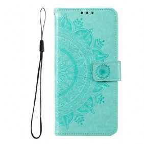 Folio-hoesje voor Poco M4 Pro 5G Zon Mandala