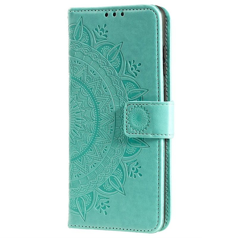 Folio-hoesje voor Poco M4 Pro 5G Zon Mandala