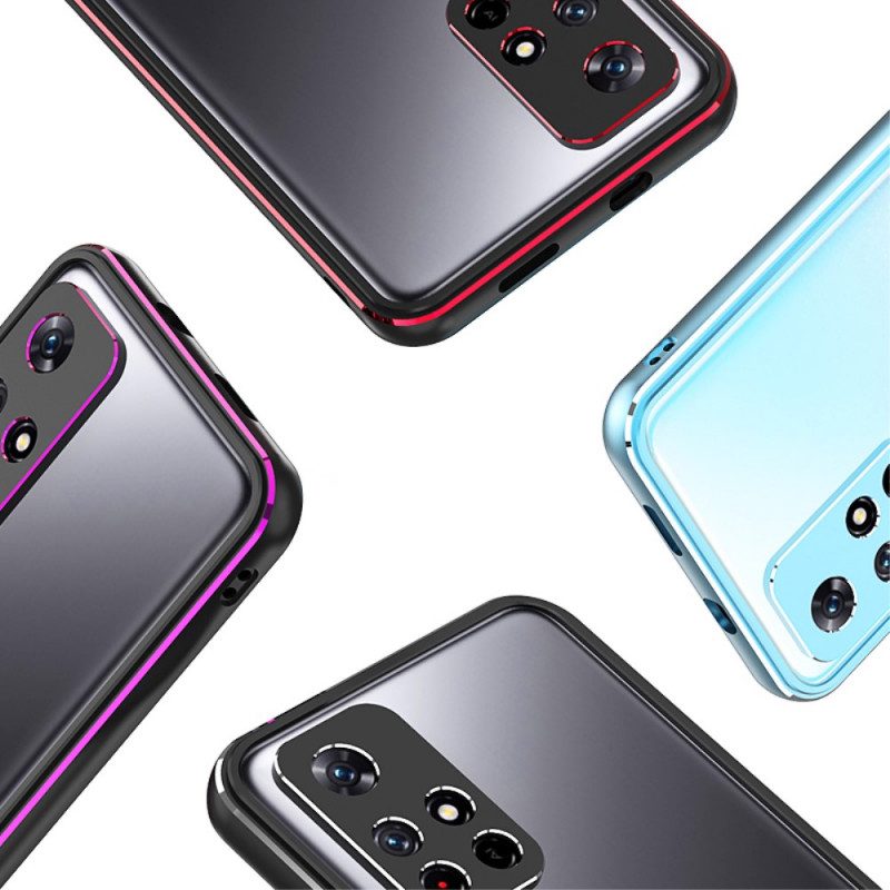 Hoesje voor Poco M4 Pro 5G Bescherming Hoesje Bescherming Van Bumperframe En Fotomodule Achter