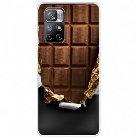 Hoesje voor Poco M4 Pro 5G Flexibele Chocolade