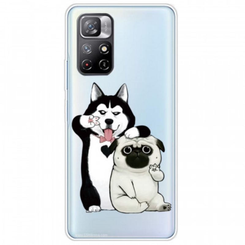 Hoesje voor Poco M4 Pro 5G Grappige Honden