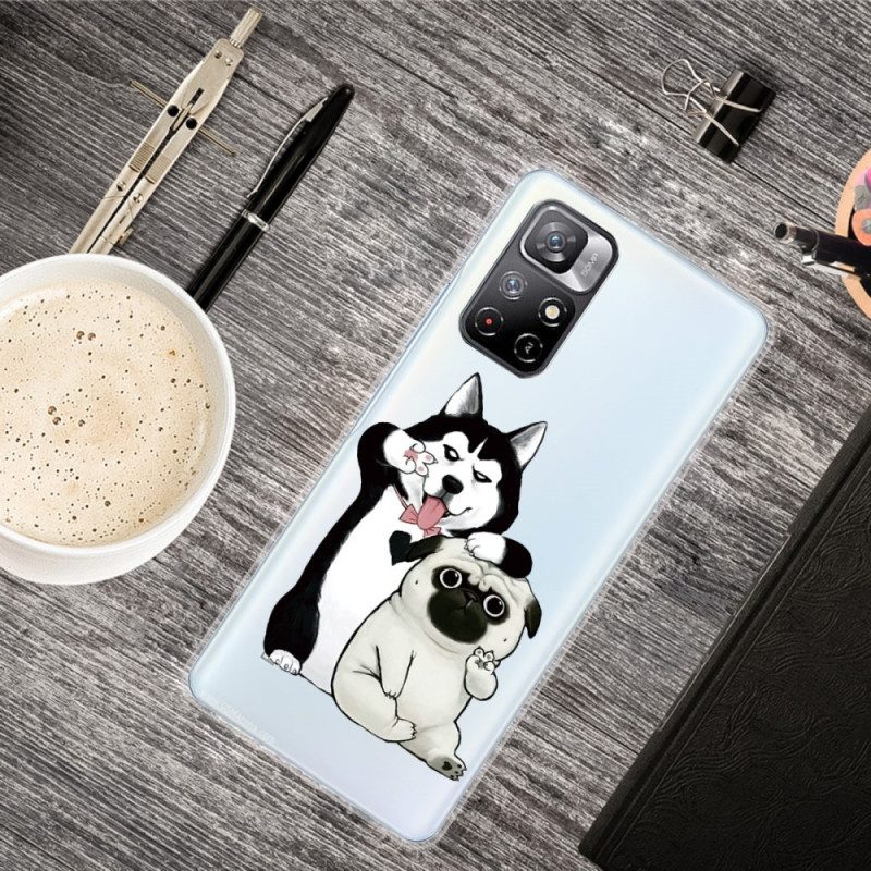 Hoesje voor Poco M4 Pro 5G Grappige Honden