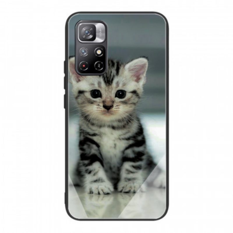 Hoesje voor Poco M4 Pro 5G Kitten Gehard Glas