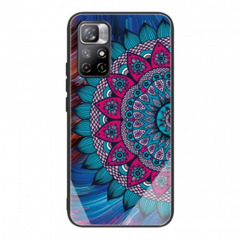 Hoesje voor Poco M4 Pro 5G Mandala Gehard Glas