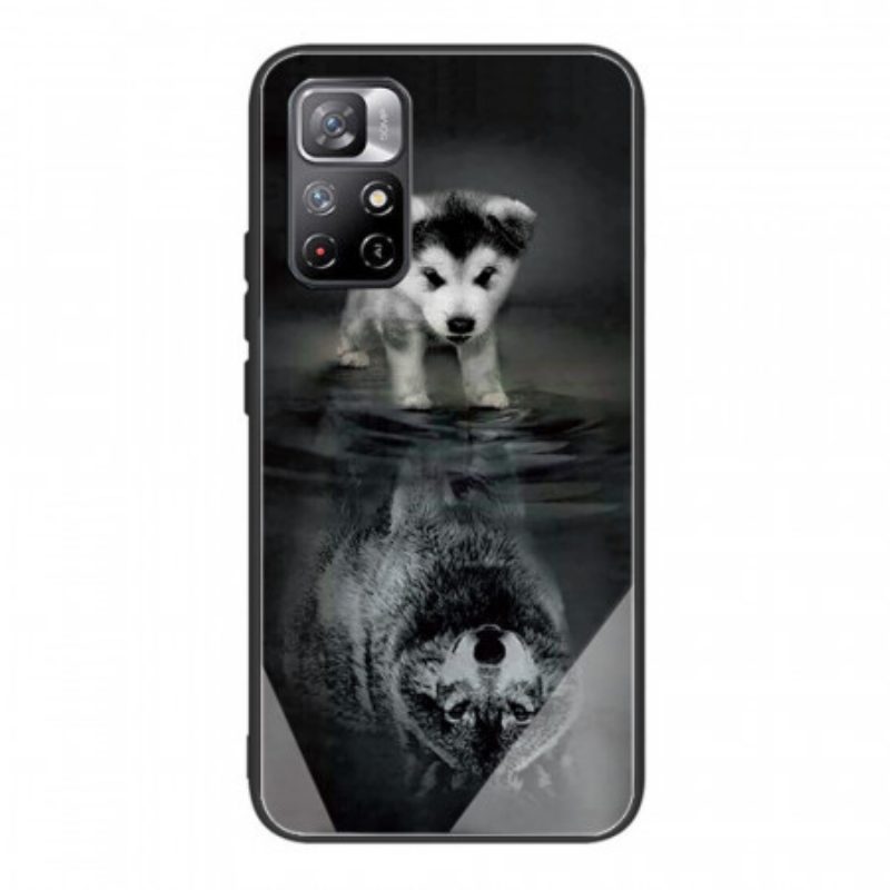 Hoesje voor Poco M4 Pro 5G Puppy Dream Gehard Glas