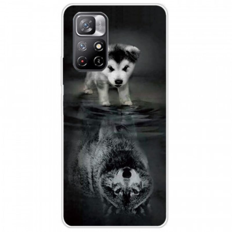 Hoesje voor Poco M4 Pro 5G Puppy-droom