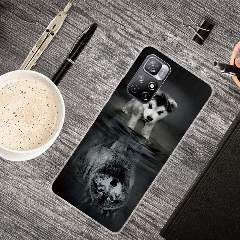 Hoesje voor Poco M4 Pro 5G Puppy-droom