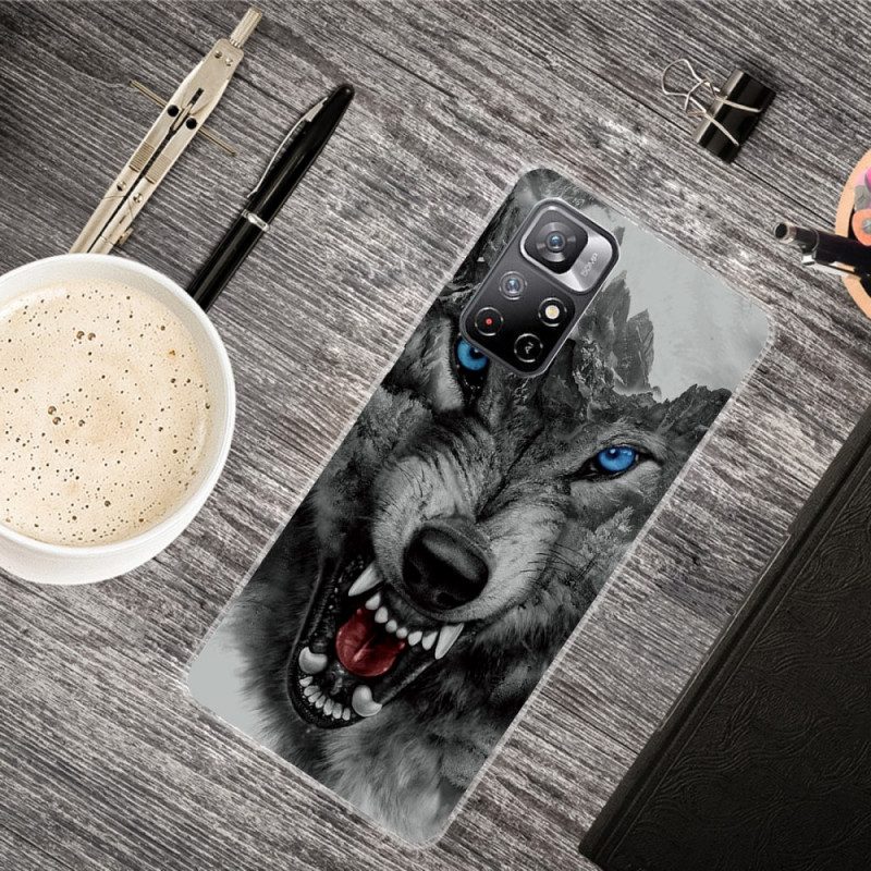 Hoesje voor Poco M4 Pro 5G Sublieme Wolf