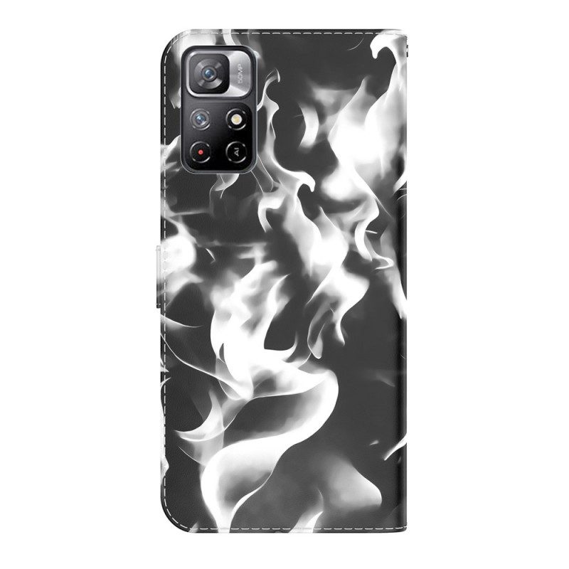 Leren Hoesje voor Poco M4 Pro 5G Abstract Patroon