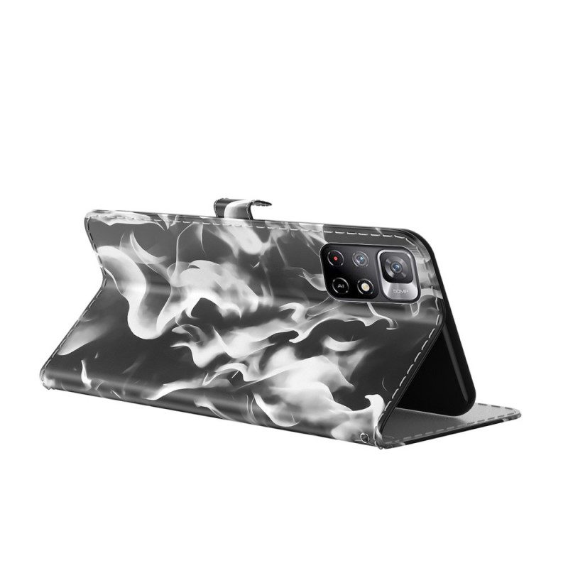 Leren Hoesje voor Poco M4 Pro 5G Abstract Patroon