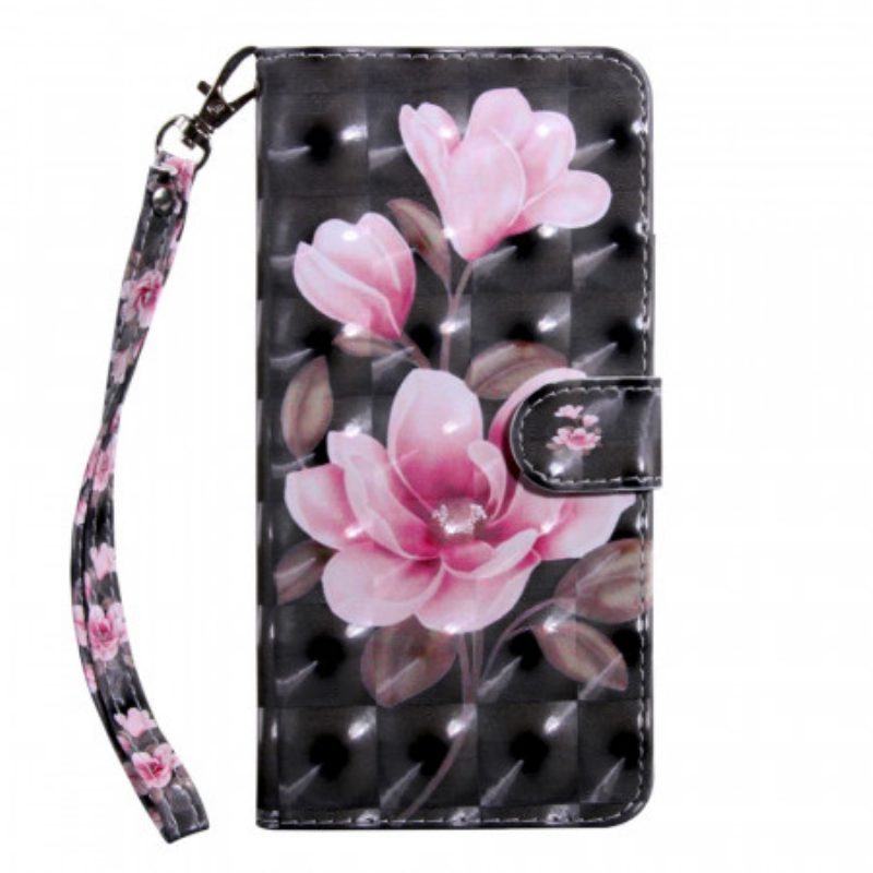 Leren Hoesje voor Poco M4 Pro 5G Bloesem Bloemen