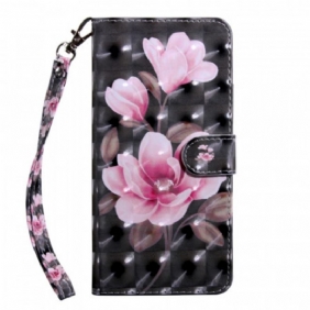 Leren Hoesje voor Poco M4 Pro 5G Bloesem Bloemen