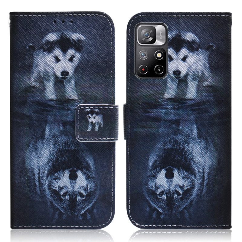 Leren Hoesje voor Poco M4 Pro 5G Ernesto De Wolf