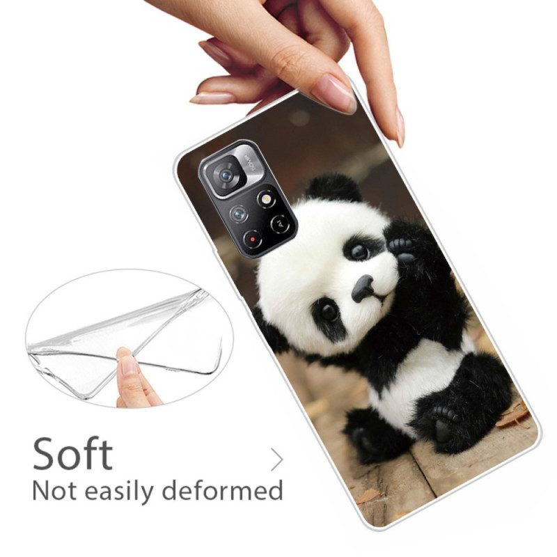 Telefoonhoesje voor Poco M4 Pro 5G Flexibele Panda