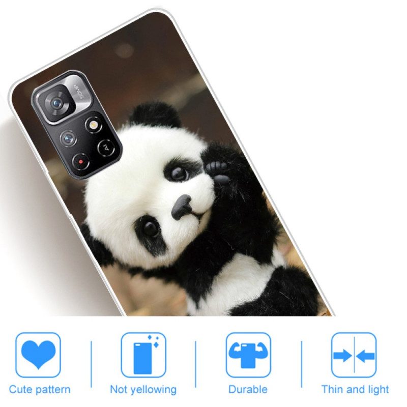 Telefoonhoesje voor Poco M4 Pro 5G Flexibele Panda