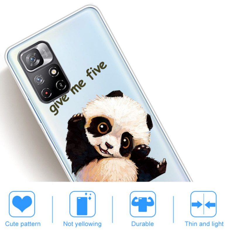 Telefoonhoesje voor Poco M4 Pro 5G Panda Geef Me Vijf