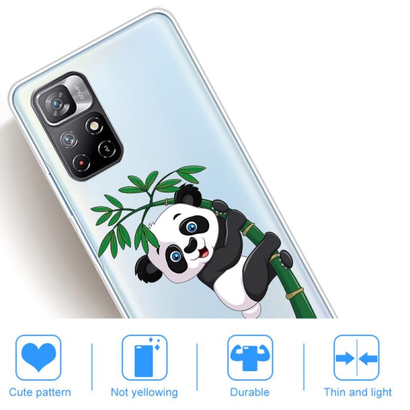 Telefoonhoesje voor Poco M4 Pro 5G Panda Op Bamboe