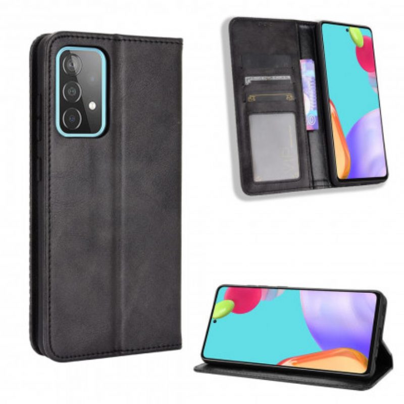 Bescherming Hoesje voor Samsung Galaxy A52 4G / A52 5G / A52s 5G Folio-hoesje Gestileerd Vintage Leereffect