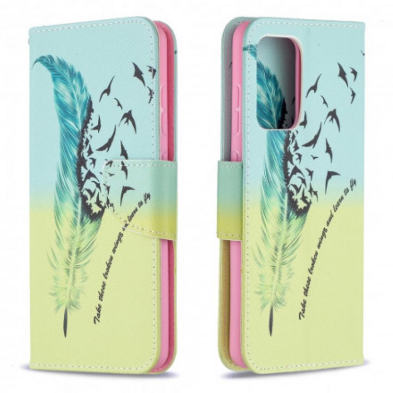 Flip Case voor Samsung Galaxy A52 4G / A52 5G / A52s 5G Leren Vliegen