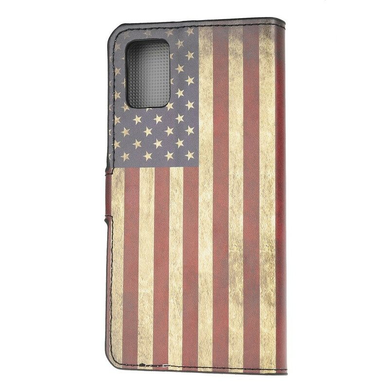 Folio-hoesje voor Samsung Galaxy A52 4G / A52 5G / A52s 5G Amerikaanse Vlag