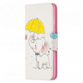 Folio-hoesje voor Samsung Galaxy A52 4G / A52 5G / A52s 5G Baby Olifant