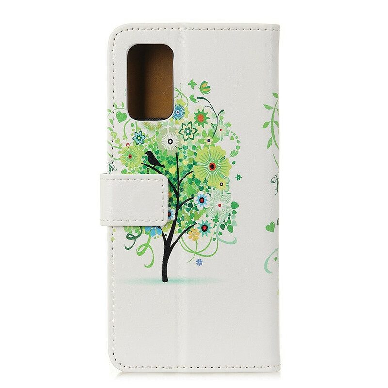 Folio-hoesje voor Samsung Galaxy A52 4G / A52 5G / A52s 5G Bloeiende Boom