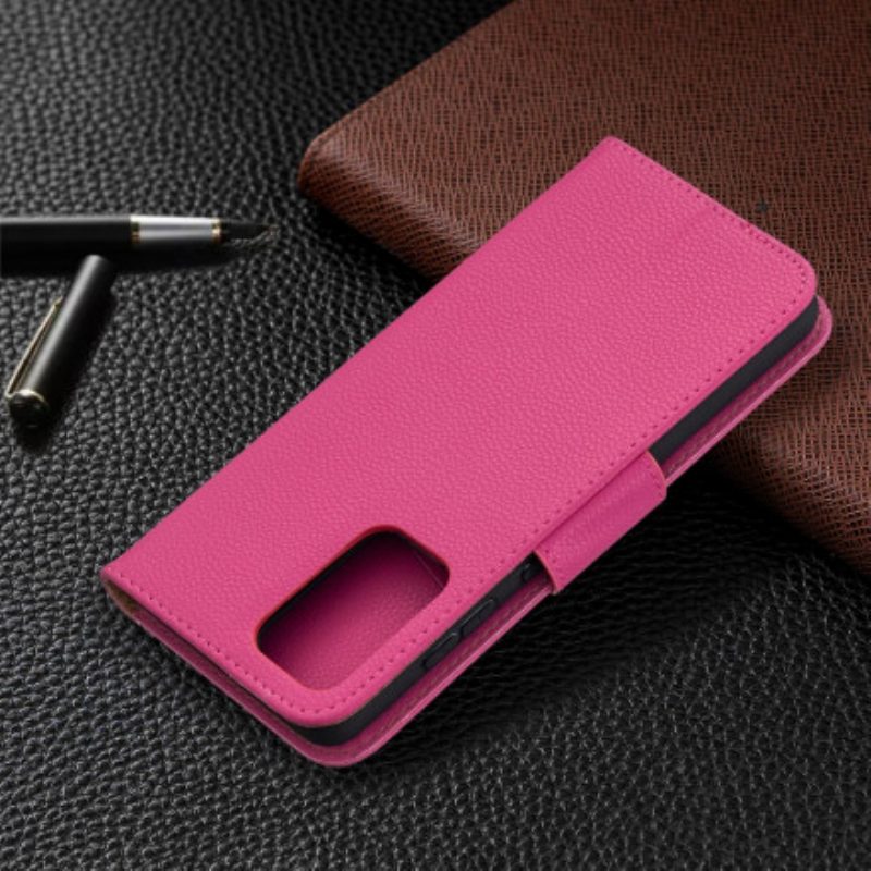 Folio-hoesje voor Samsung Galaxy A52 4G / A52 5G / A52s 5G Flip Case Lychee Rabat Schuin