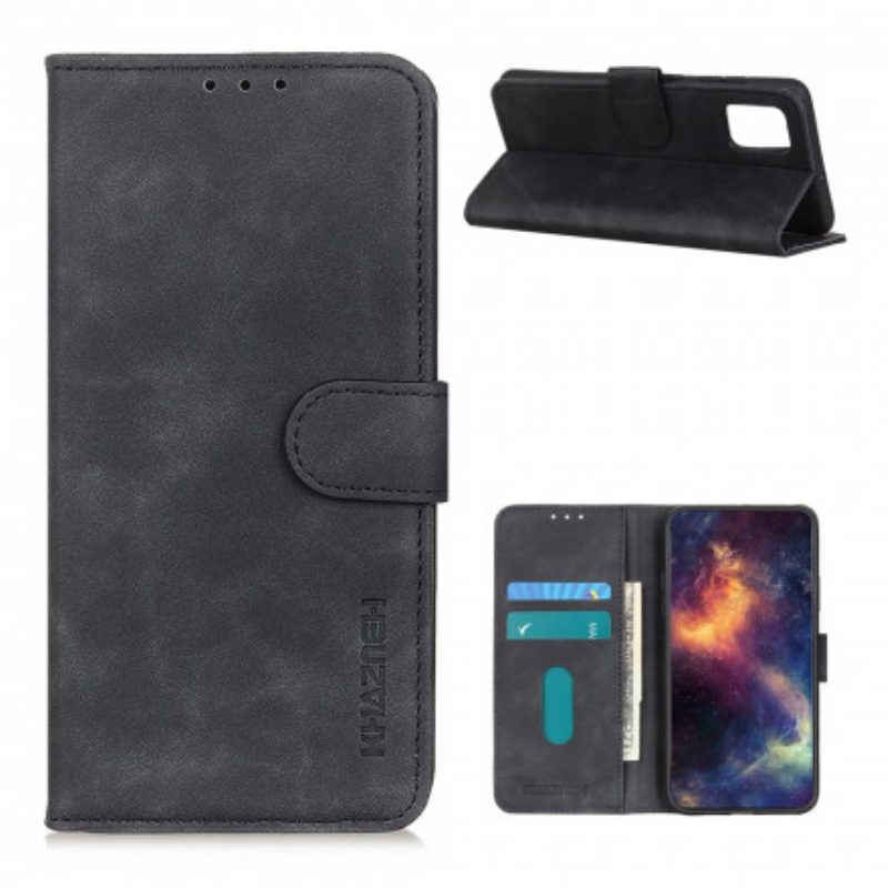 Folio-hoesje voor Samsung Galaxy A52 4G / A52 5G / A52s 5G Khazneh Vintage Leereffect