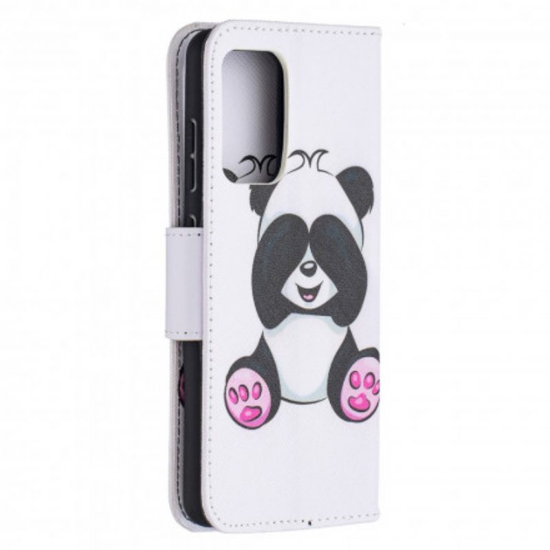 Folio-hoesje voor Samsung Galaxy A52 4G / A52 5G / A52s 5G Panda-plezier