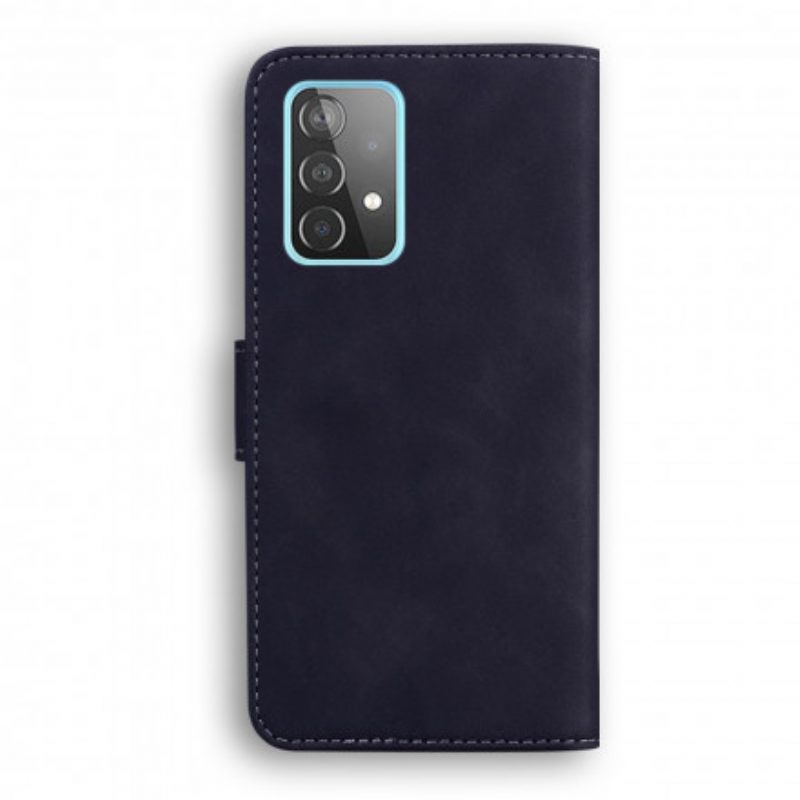 Folio-hoesje voor Samsung Galaxy A52 4G / A52 5G / A52s 5G Vintage Couture Lederen Stijl