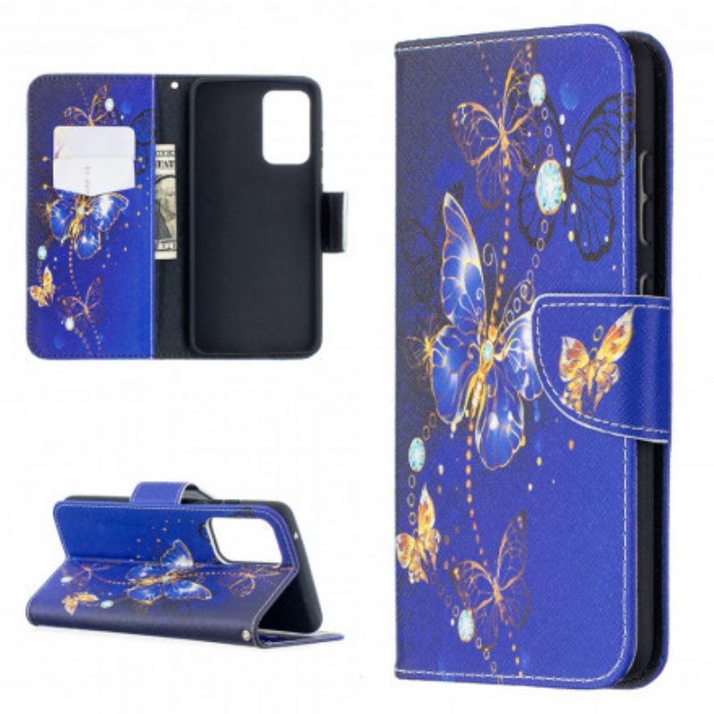 Folio-hoesje voor Samsung Galaxy A52 4G / A52 5G / A52s 5G Vlinders Koningen