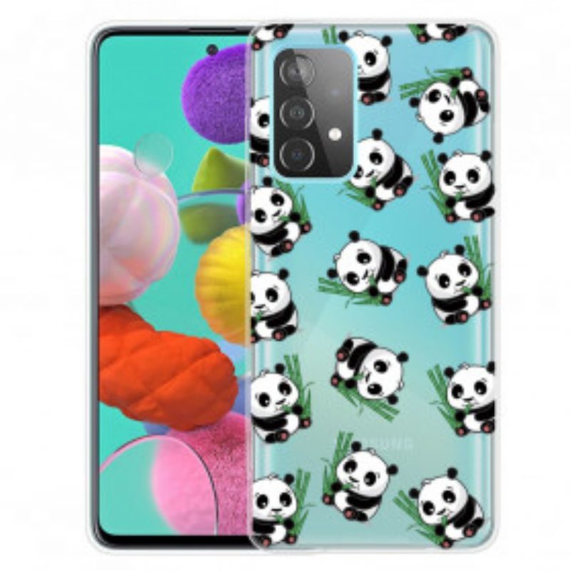 Hoesje voor Samsung Galaxy A52 4G / A52 5G / A52s 5G Kleine Panda's