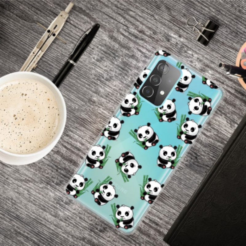 Hoesje voor Samsung Galaxy A52 4G / A52 5G / A52s 5G Kleine Panda's